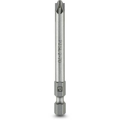 Embout métallique à profil étoilé, marqué 'PZSL 2-70'. Idéal pour un vissage précis.