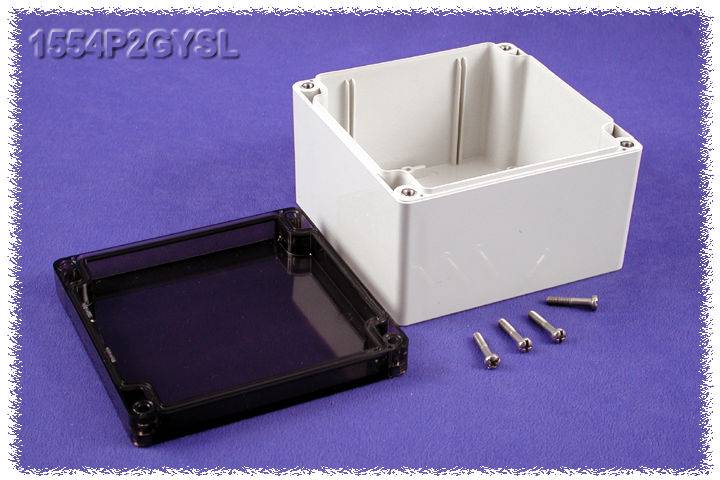 Boîtier universel Hammond Electronics 1554P2GYSL Polycarbonate gris 120 x 120 x 80 1 pc(s)