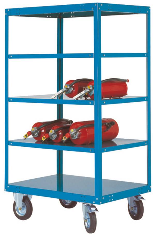 Manuflex    TT4263.3003    Rayonnage mobile  avec système de blocage  acier  revêtement par poudre  Charge max: 500 kg  rouge rubis