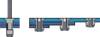 Bralo 1090003209 Rivet aveugle (Ø x L) 3.2 mm x 9.5 mm acier aluminium 500 pc(s)