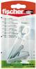 Chevilles universelles UX 8x50 RH N K Nylon 8 mm + crochet droit, 4 pièces, Ficher 94289