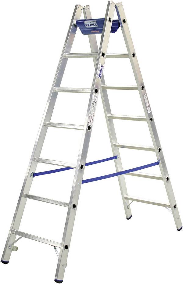 Escabeau double en alu avec porte-outils ToolBag Krause 801746W Hauteur de travail (max.) (détails) 5,75 m