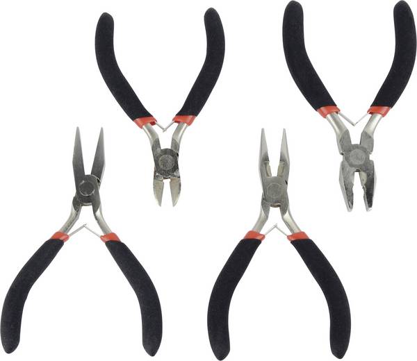 Jeu de pinces pour l'électronique 4 pcs Brüder Mannesmann M10840