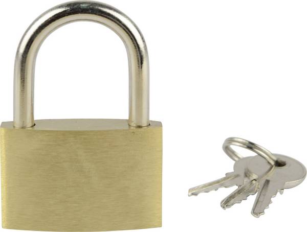 Cadenas  Brüder Mannesmann M  413-35 or-jaune avec serrure à clé