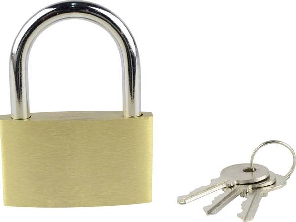 Cadenas  Brüder Mannesmann M  413-50 or-jaune avec serrure à clé