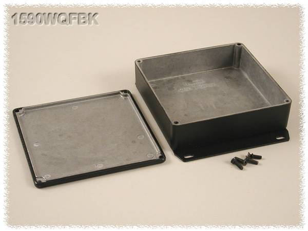 Boîtier universel Hammond Electronics 1590WQFBK aluminium noir 120 x 120 x 34 1 pc(s)