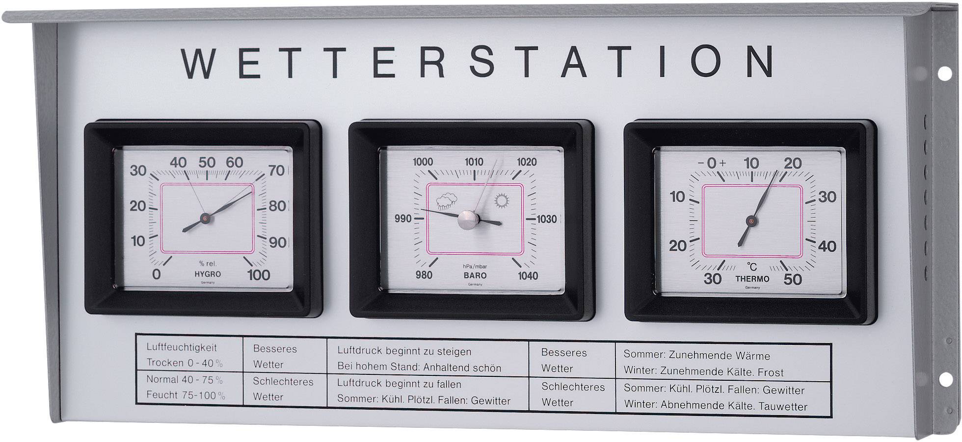 Station météo analogique analogique TFA Dostmann 20.2019 aluminium, turquoise