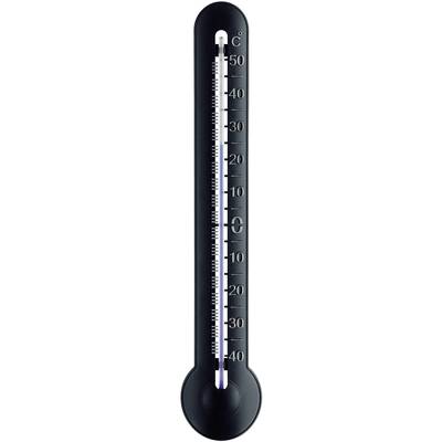 Un thermomètre noir indique environ 5 degrés Celsius. Échelle de -40 à 50 degrés Celsius.