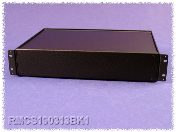 Boîtier universel Hammond Electronics RMCS19018BK1 aluminium noir 432 x 203 x 21 1 pc(s)
