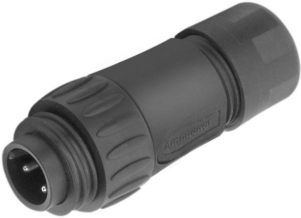 Amphenol  C016 20H003 110 12  Cosse cylindrique mâle  mâle, droit  Nombre total de pôles: 3 + PE  Série (connecteur rond): C016    1 pc(s)