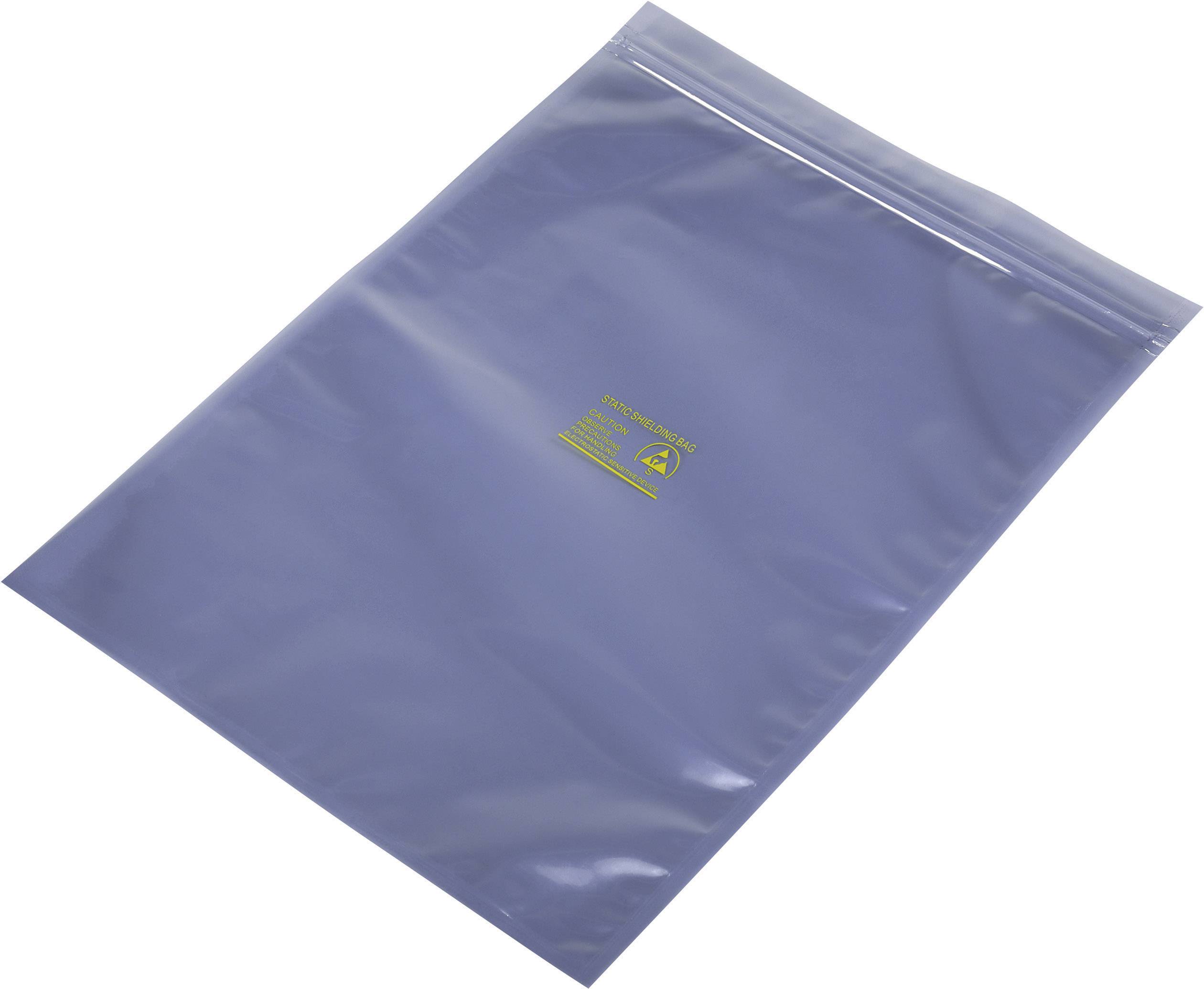 Sachet antistatique (ESD) (L x l) 350 mm x 250 mm blindé Lettre d'identification ESD: S refermable (L x l) 350 mm x 250 