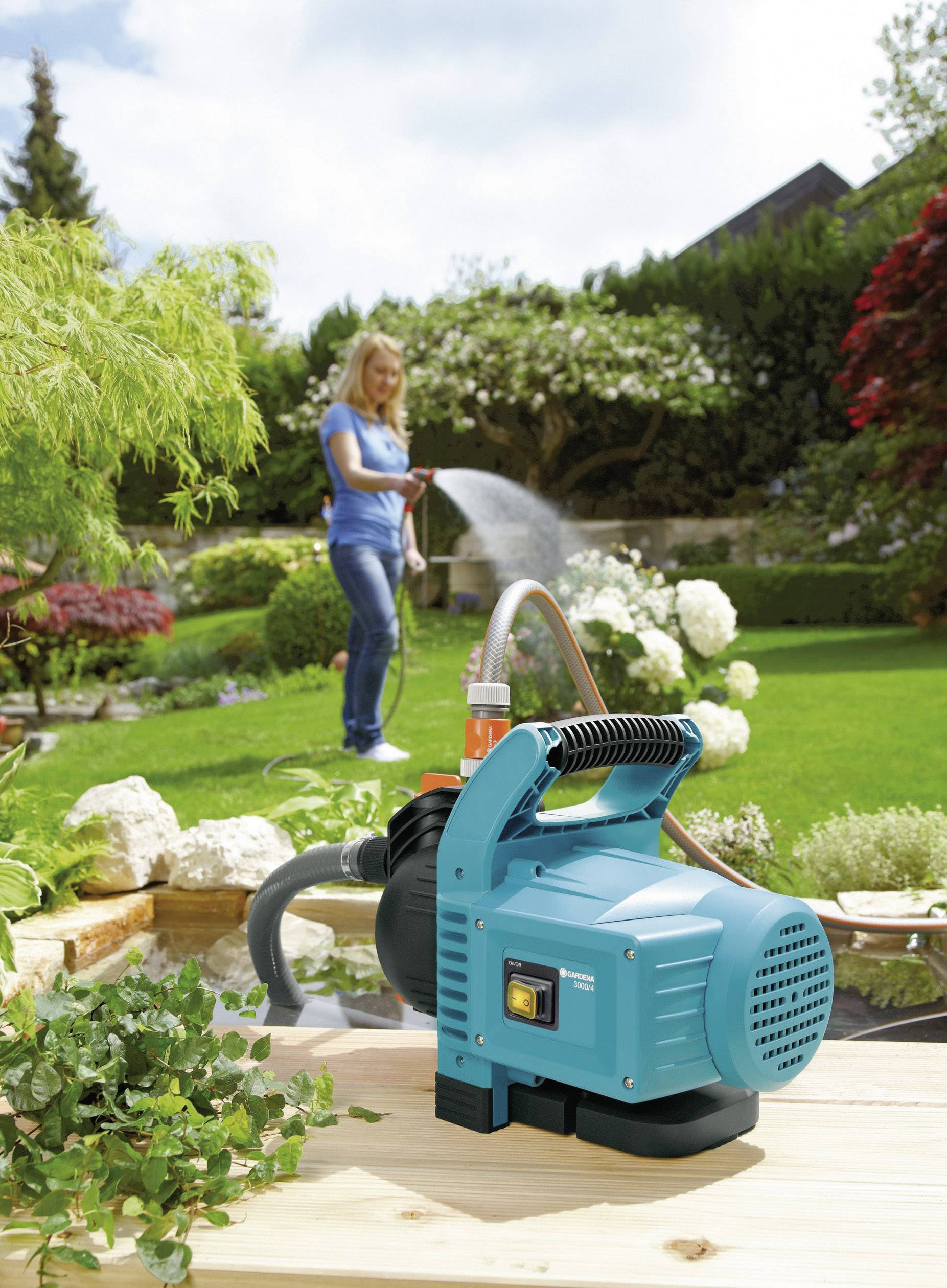 Pompe de jardin GARDENA Classic 3000/4 3100 l/h 36 m Conrad.fr