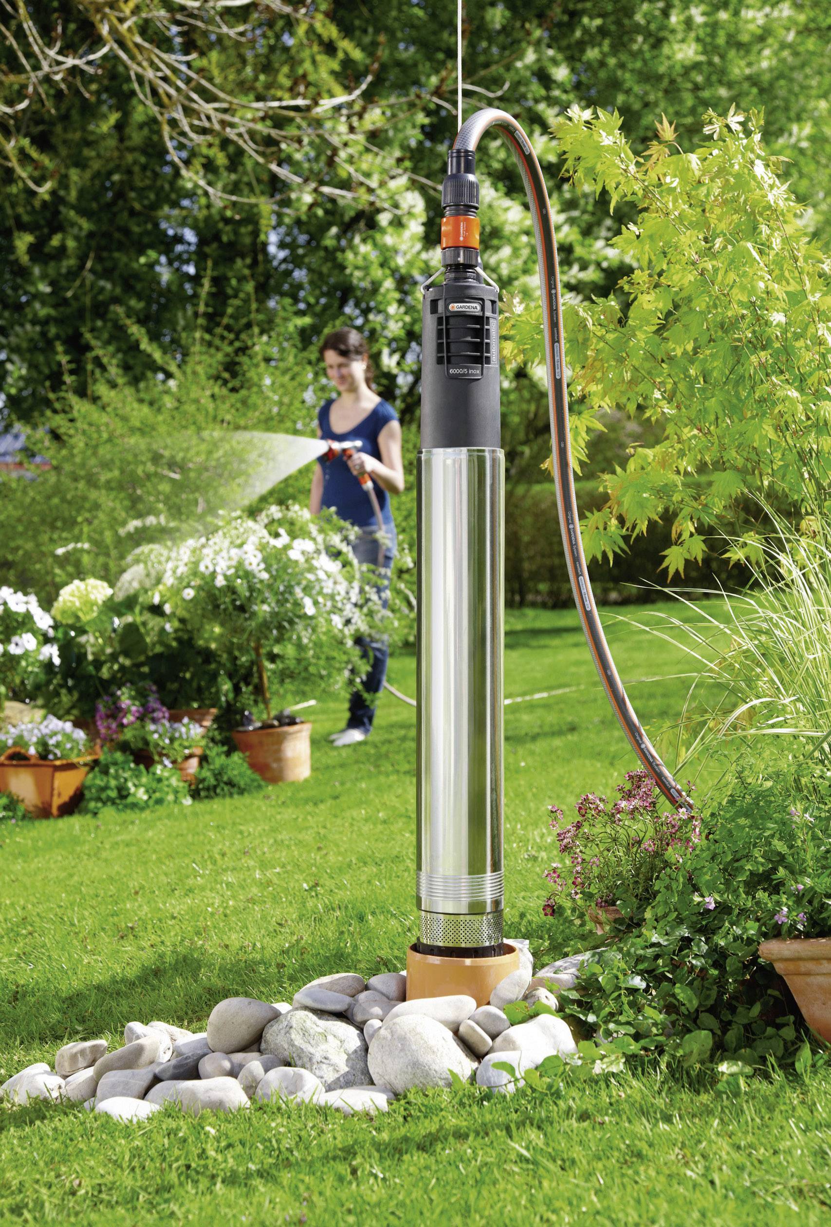 Pompe Pour Puits Profonds Gardena Premium Inox W Conrad Fr