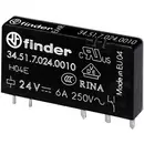 Finder 34.51.7.005.0010 Relais pour circuits imprimés 5 V/DC 6 A 1 inverseur (RT) 1 pc(s) Tube