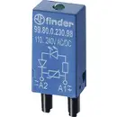Finder Module enfichable avec LED, avec varistance 99.80.0.230.98 Couleur d'éclairage (ampoule LED): vert Adapté pour mo