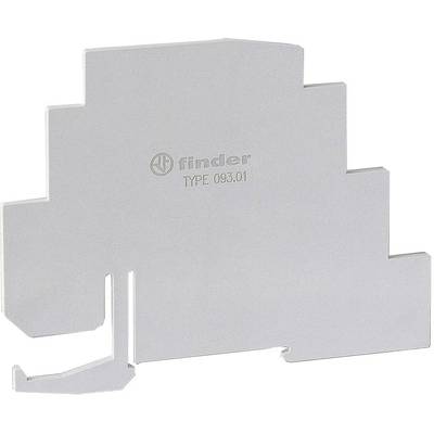 Adaptateur de montage industriel portant l'inscription 'Finder TYPE 093.01', adapté pour une fixation sur rails DIN.