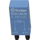 Finder Module enfichable avec diode de roue libre, sans LED 99.80.3.000.00 Adapté pour modèle (relais): Finder 94.54.1,