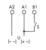 Le schéma représente trois bornes A2, A1 et B1. A1 est connectée à B1 via un interrupteur 'S'. La tension U est indiquée entre A2 et A1.