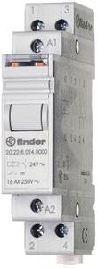 Télérupteur pour profilé Finder 20.22.9.024.4000 2 NO (T) 24 V/DC 16 A 4000 VA 1 pc(s)