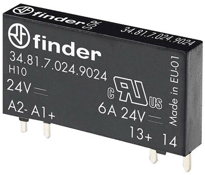 Finder Relais à semi-conducteurs 34.81.7.024.9024 6 A Tension de contact (max.): 33 V/DC à commutation instantanée 1 pc(