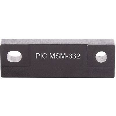 'PIC MSM-332' sur un composant rectangulaire noir avec deux trous à gauche et à droite.