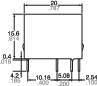 Panasonic JQ1B5F Relais pour circuits imprimés 5 V/DC 5 A 1 inverseur (RT) 1 pc(s)-4