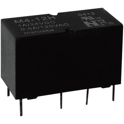  M4-12H Relais pour circuits imprimés 12 V/DC 1 A 2 inverseurs (RT) 1 pc(s) 