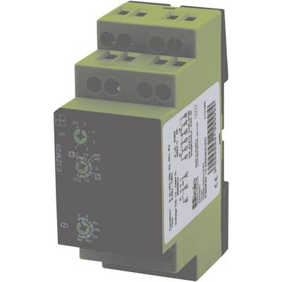 Un dispositif électronique vert avec plusieurs boutons de réglage et possibilités de connexion, probablement un programmateur ou un relais.