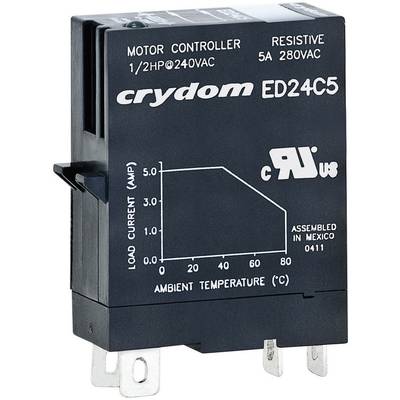 Crydom Relais à semi-conducteurs ED06D5 5 A Tension de contact (max.): 48 V/DC à commutation au zéro de tension 1 pc(s)