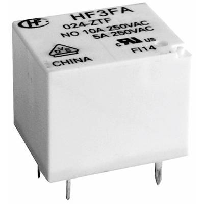 Hongfa HF3FA/012-ZTF Relais pour circuits imprimés 12 V/DC 10 A 1 inverseur (RT) 1 pc(s) 