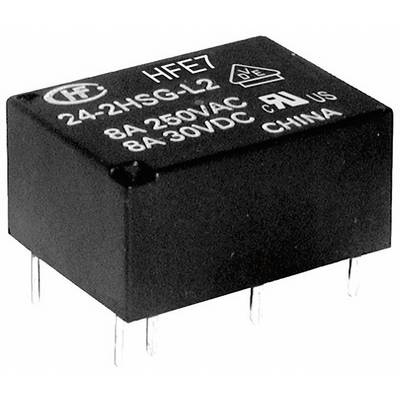 Hongfa HFE7/024-1HDST Relais pour circuits imprimés 24 V/DC 8 A 1 NO (T), 1 NF (R) 1 pc(s)-0