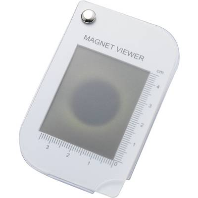 Un observateur de champ magnétique montre un champ magnétique circulaire. Une échelle sur le côté mesure en centimètres.