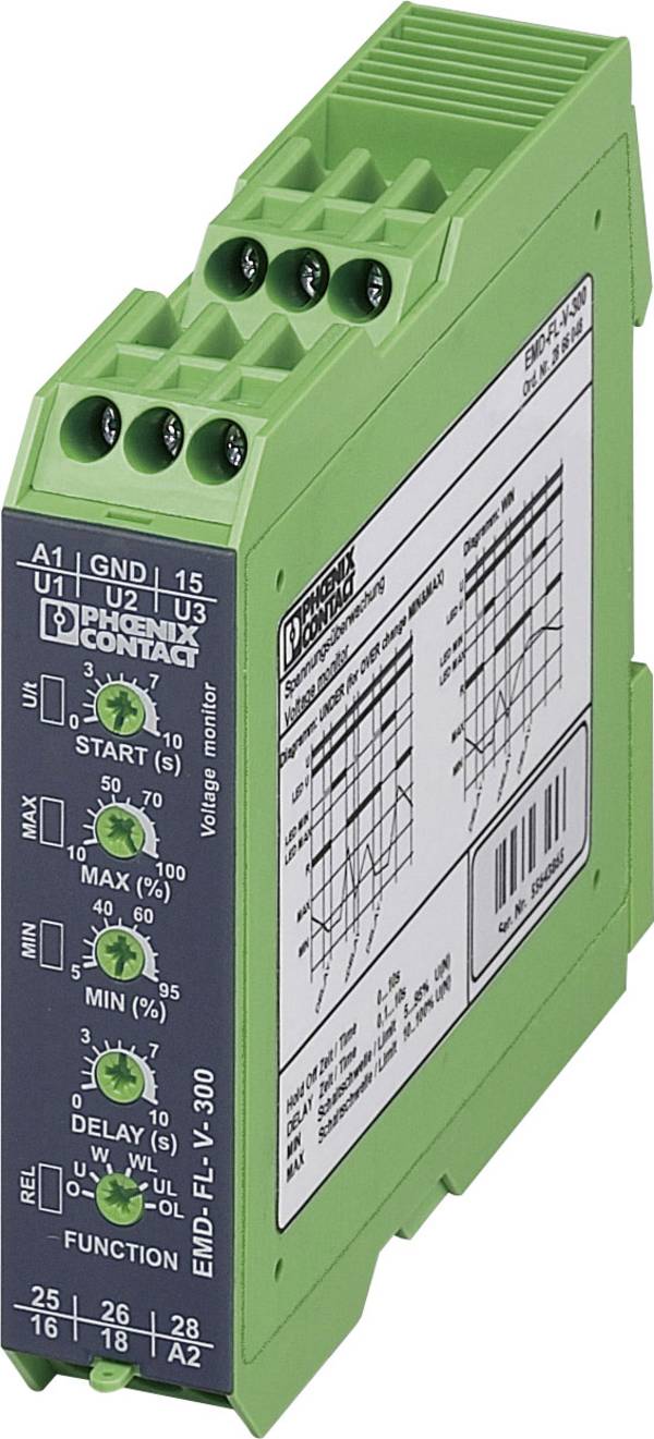 Relais de surveillance Contenu: 1 pc(s) Phoenix Contact EMD-FL-V-300 2866048