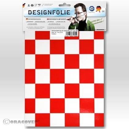 Oracover 87-010-023-B Feuille de conception Easyplot Fun 3 (L x l) 300 mm x 208 mm blanc, rouge