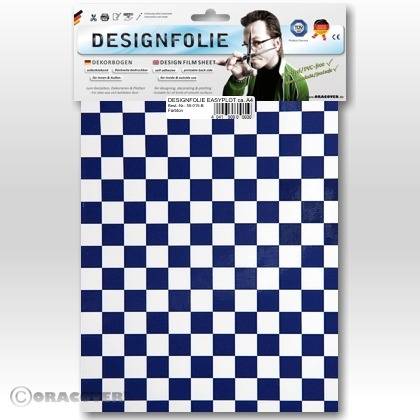 Oracover 95-010-052-B Feuille de conception Easyplot Fun 4 (L x l) 300 mm x 208 mm blanc, bleu foncé