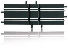 Un motif noir rectangulaire avec des lignes verticales et horizontales. Il présente une surface réfléchissante en dessous.