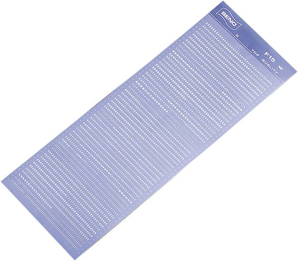 Transfert pour circuit imprimé type lettres, chiffres et symboles hauteur 3.7 mm couleur blanc Transfert pour circuit imprimé type lettres, chiffres et symboles hauteur 3.7 mm couleur blanc