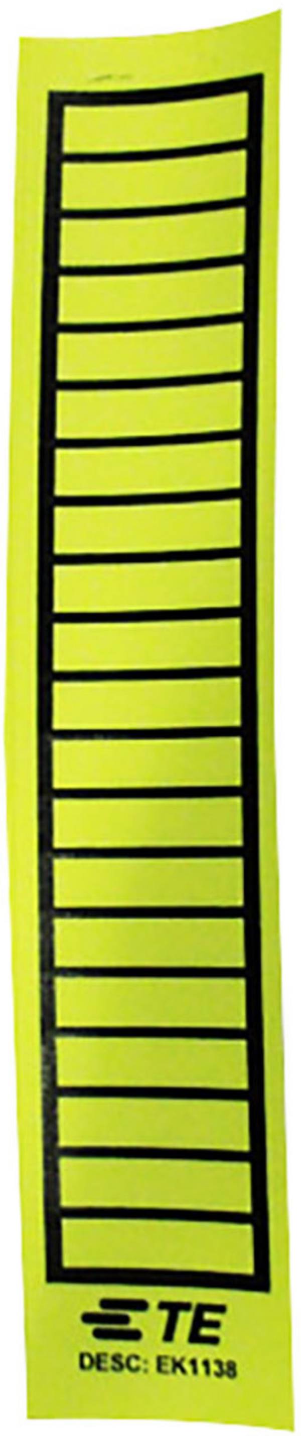 TE Connectivity 6-1768019-9 EK1138 Etiquette de câble EK 38 x 11 mm Couleur de la surface de marquage: jaune Nombre d'étiquettes: 20