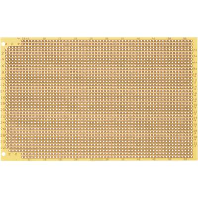 Une plaquette à matrice de points avec des rangées et des colonnes numérotées. Elle est utilisée pour prototyper des circuits électroniques.