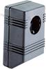 Boîtier avec fiche secteur Strapubox SG722 126 x 75 x 53 plastique noir 1 pc(s)