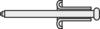 TOOLCRAFT 194729 Rivet aveugle (Ø x L) 4 mm x 5 mm acier aluminium A4*5 D7337-AL/ST 10 pc(s)