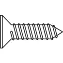 TOOLCRAFT 194663 HC2,9*6,5 D7982:A2K Vis à tôle à têtes fraisées 2.9 mm 6.5 mm cruciforme DIN 7982 acier galvanisé 100 p