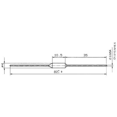 771.104 ESKA - Fusible: thermique, 10A; 250V; 12mm; 104°C