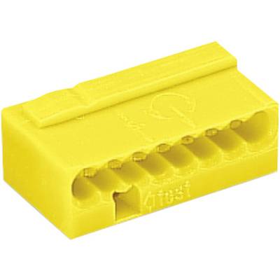 Borne de raccordement WAGO 243-508 flexible: 0.6-  rigide: -0.8 mm² Nombre de pôles (num): 8 jaune 1 pc(s)