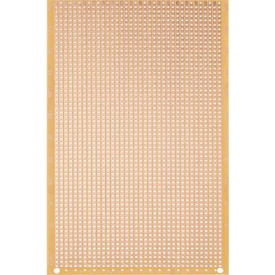 Plaquette de circuit imprimé à trous traversants, avec des perçages uniformément répartis selon un motif de grille, utilisée pour les circuits électroniques.