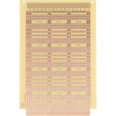 Carte de circuit imprimé avec de nombreux contacts et vias traversants, adaptée aux circuits électroniques et au prototypage.