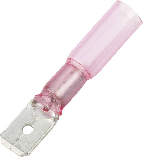Cosse à languette mâle 6.3 x 0.8 mm DSG Canusa 7935100302  180 ° partiellement isolé rouge 1 pc(s)