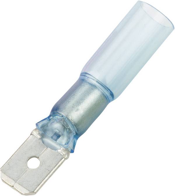 Cosse à languette mâle 6.3 x 0.8 mm DSG Canusa 7935200502  180 ° partiellement isolé bleu 1 pc(s)