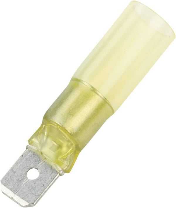Cosse à languette mâle 6.3 x 0.8 mm DSG Canusa 7935300102 180 ° partiellement isolé jaune 1 pc(s)