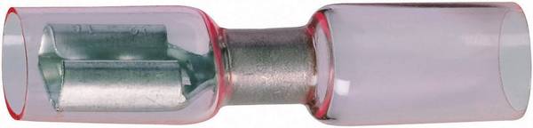 Cosse clip 6.3 mm x 0.8 mm DSG Canusa 7934100302 avec gaine thermorétractable 180 ° entièrement isolé rouge 1 pc(s)